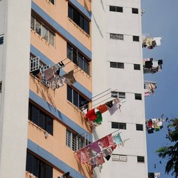 シンガポール・リトルインディア・洗濯物