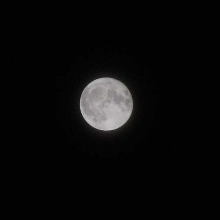 埼玉県越谷市・夜の月 - 空 - 無料写真素材 - あみラボ