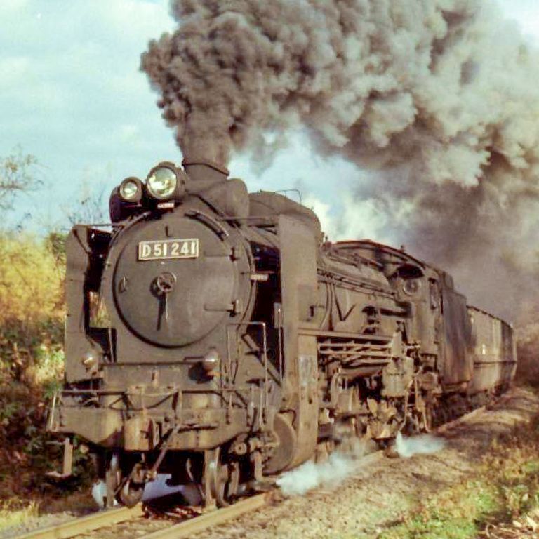 北海道・室蘭線・追分・D51 241 - 蒸気機関車（SL） - 無料写真素材 - あみラボ